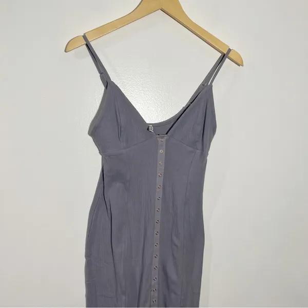 NEW Free People‎ Make it Snappy Lilac Bodycon Midi Slip Dress Small Soft Girl - Image 2