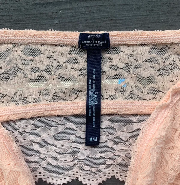 Aerie Peach Lace Bandeau Bralette - Image 4