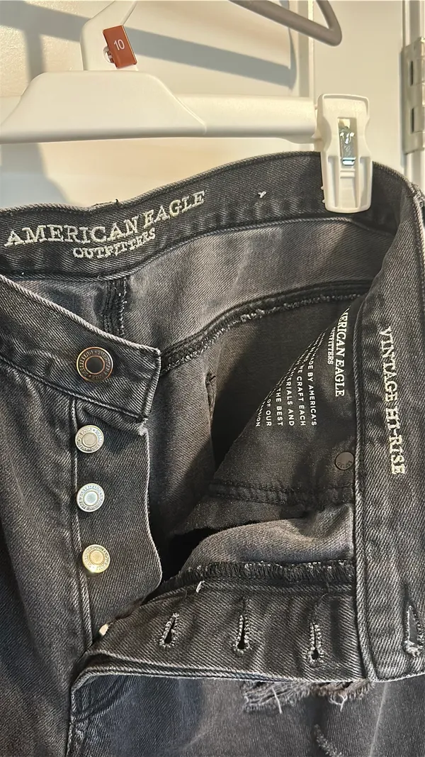 American Eagle Outfitters Black Denim Jeans - Image 2