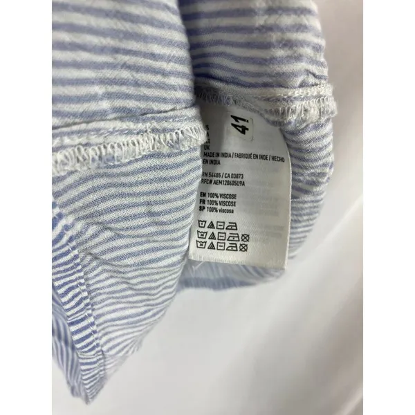 American Eagle Ruffle V Neck stripe tank size XS - Image 3