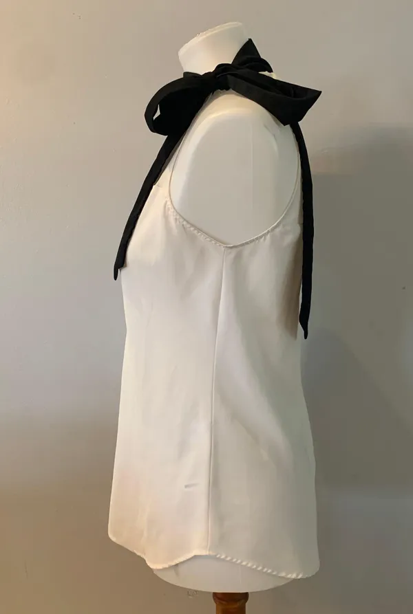 New York & Co. Sheer Blouse Tie Front - Image 2