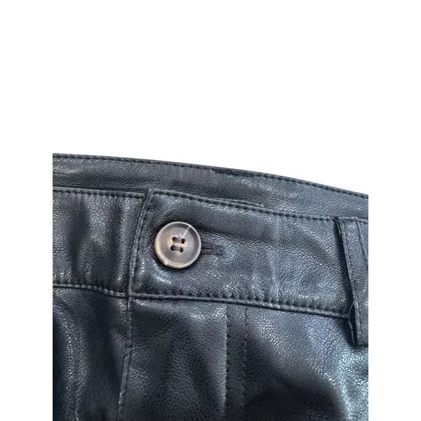Urban Outfitters Faux Leather Wide Leg Pants Women's 30 High Rise 5 Pocket - Image 5