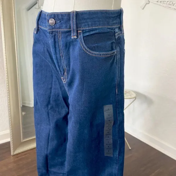 NWT American Eagle Dreamy Drapey Stretch Super High-Waisted Baggy Wide-Leg Jeans - Image 5