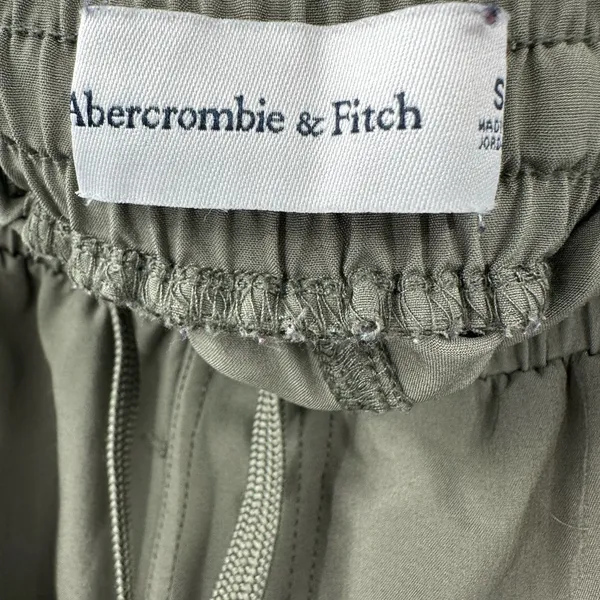 Abercrombie & Fitch Women's High Rise Tech Performance Green Joggers Size‎ Small - Image 3