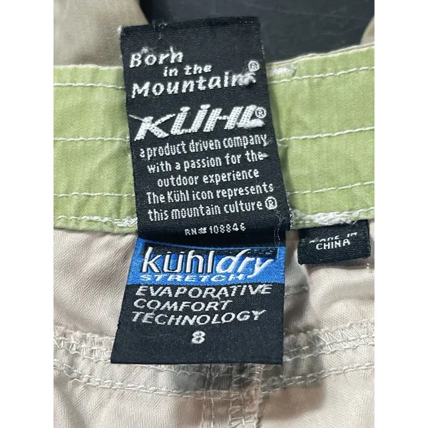 Kuhl KuhlDry Capri Pants Women’s Size 8 Tan Hiking Gorpcore Outdoor Y2K - Image 7