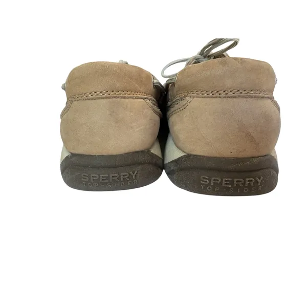 ⁠Sperry Top-Sider Intrepid Tan Leather Boat Shoes Womens Size 9.5 Casual Driving - Image 5