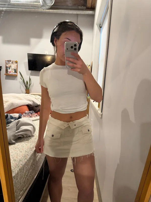 Aerie Denim Skirt - Image 4