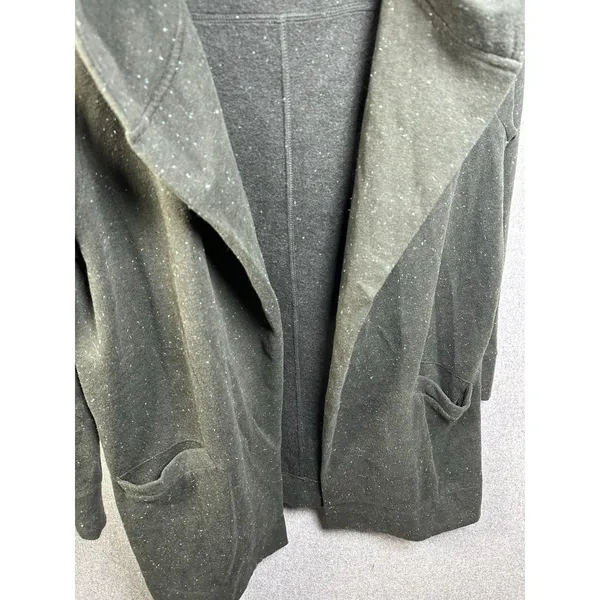 Ann Taylor Loft‎ Hoodie Sweatshirt Jacket Womens Medium Green Open Long Sleeve - Image 9