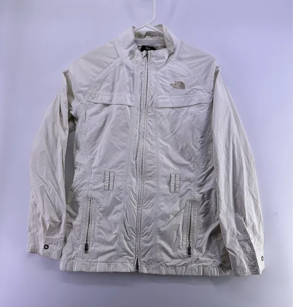 The North Face White Windbreaker Jacket Size Medium  - Image 2