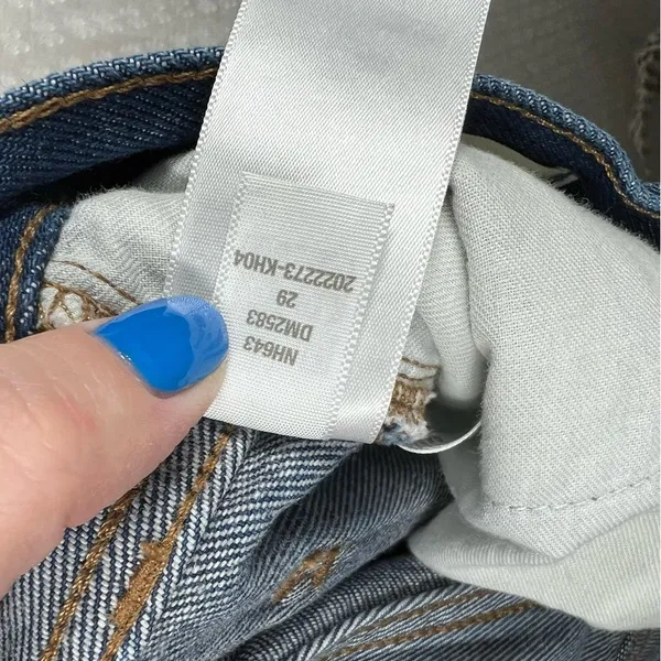 Madewell Dark Wash‎ High Rise Baggy Straight Jeans - Image 8