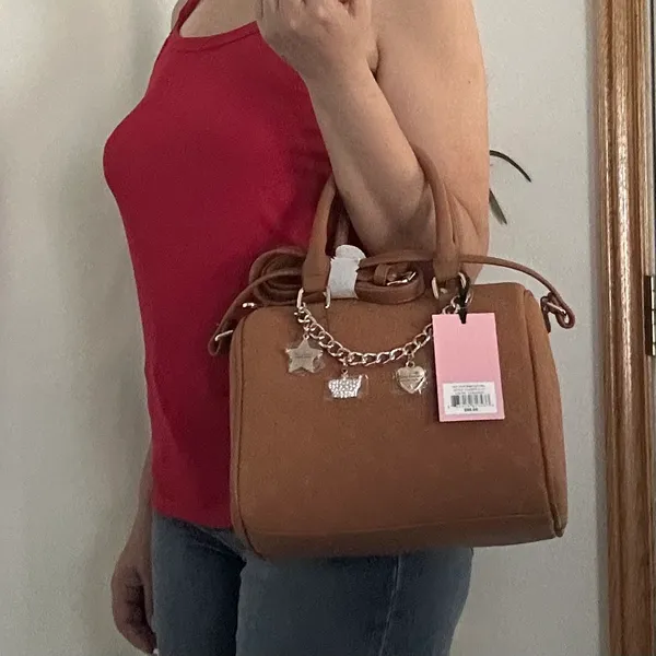 NWT Juicy Couture Suede Satchel with Charm Chain - Image 10