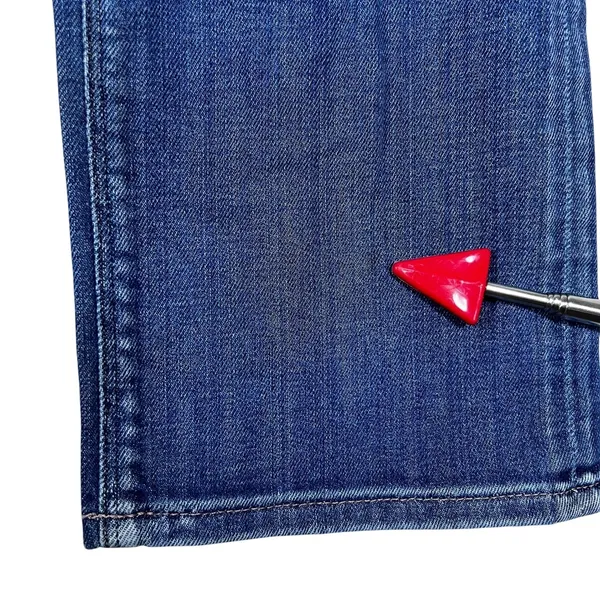 Diesel Wenga Solid Straight Leg Jeans Blue Y2K Low Rise Patch Pockets Size 30 - Image 9