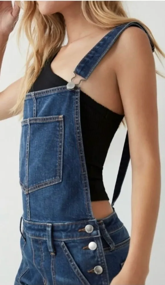 AUTHENTIC True Religion iconic horseshoe BF Slim Dark Wash Fashionable overalls - Image 3