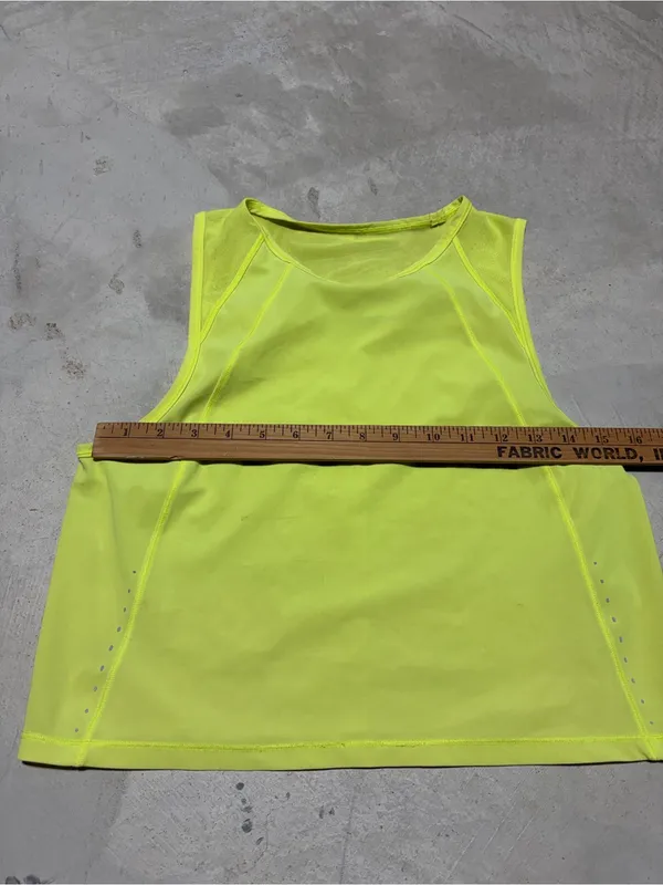Lululemon Neon Yellow Performance Tank Top - Image 3