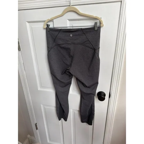 Lululemon Train Times 7/8 Pant *25" Heathered Black women's 12 - Image 3