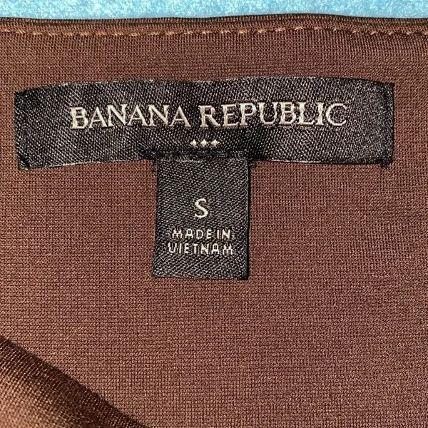 BANANA REPUBLIC tank top bodysuit thong snap style rich dark brown NEW size S - Image 7