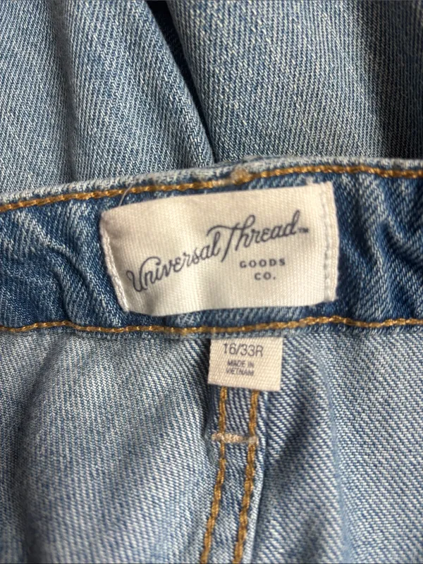 Universal Thread Light Blue Denim Jeans with Contrast Stitching - Image 2