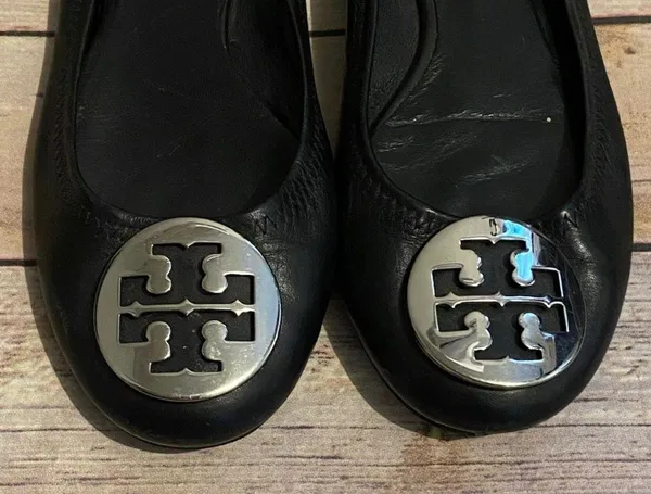 Tory Burch Reva Ballet Flats Size 7.5 - Image 3