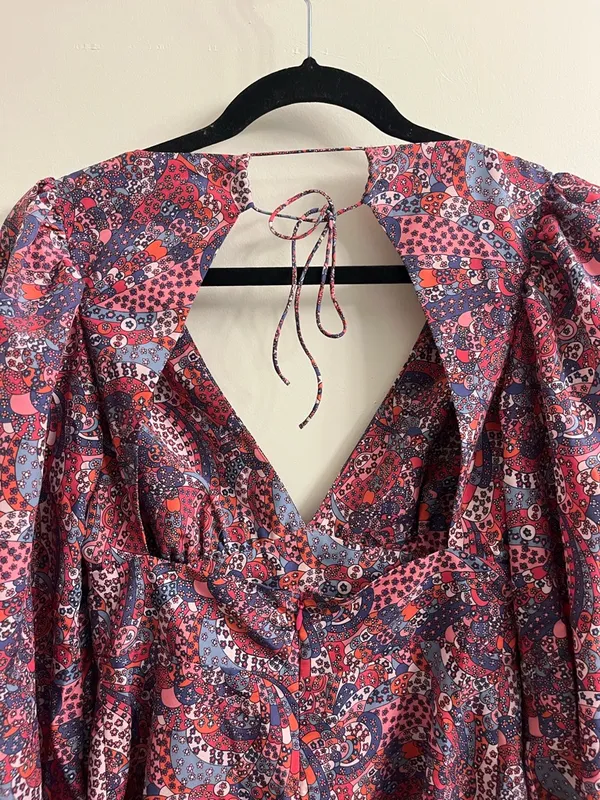 For Love And Lemons Tonya Long Sleeve Mini Dress Size Small - Image 9