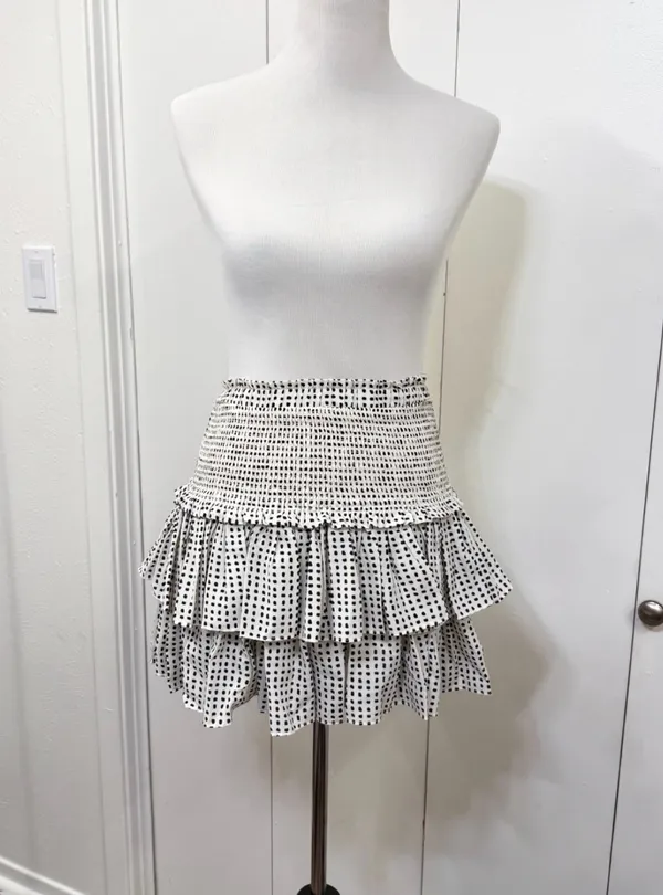 RESET Charlie Mini Skirt Polka Dot Casual Womens Medium - Image 2