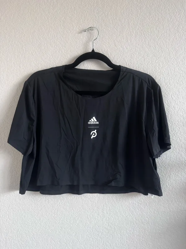 Adidas x Peleton Cropped Short Sleeve L Black - Image 2