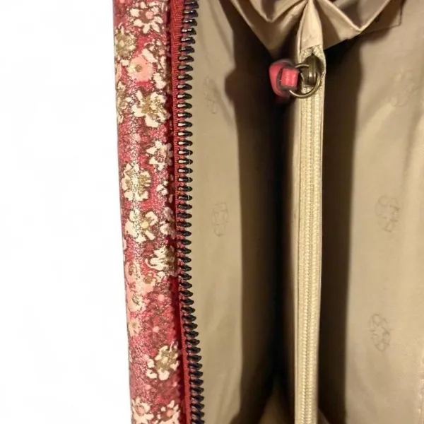 Safe Keeper Floral RFID Bifold Clutch Wallet Red - Image 10