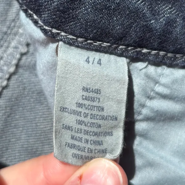 Y2K low rise American Eagle mini jean cuffed shorts - Image 3
