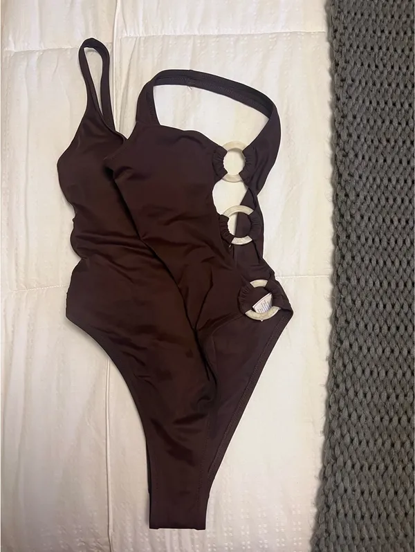 Aerie Brown One Piece Swimsuit - Image 4