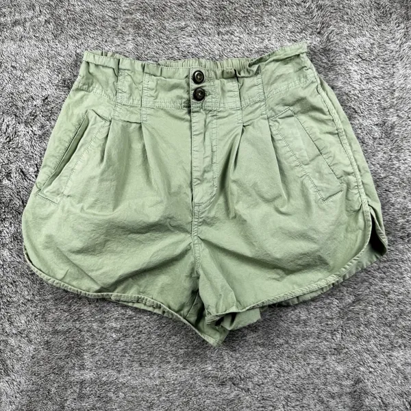 Free People Pleated Shorty Pull On Shorts Women's Small - Image 2