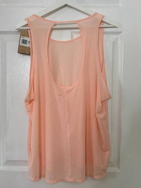 Nike Dri-FIT Peach Mesh Training Tank Top Open Back Athletic Workout XXL NWT - Image 4