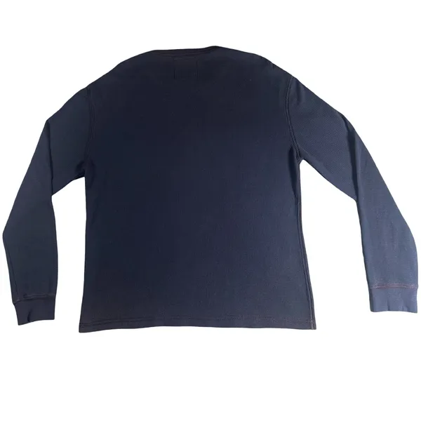 Premium 51 Sedona Arizona XL Navy Waffle Knit Thermal Graphic Shirt - Image 3