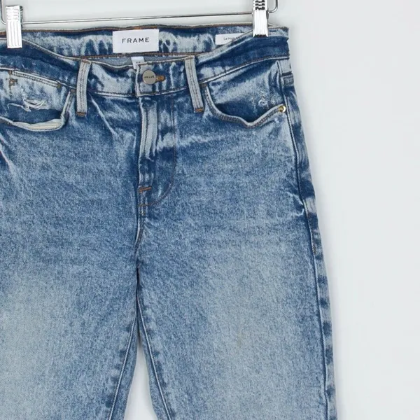 Frame Womens Le High Straight Denim Jeans Size 24 Lombard Wash High‎ Rise Staple - Image 2