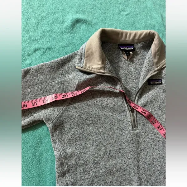 Patagonia Women's Better‎ Sweater 1/4 Zip Heather Gray Size Xsmall - Image 7