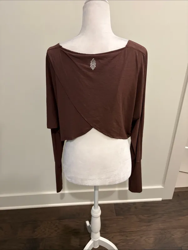 Free People Movement Tulip Back Crop Top Sz S - Image 3