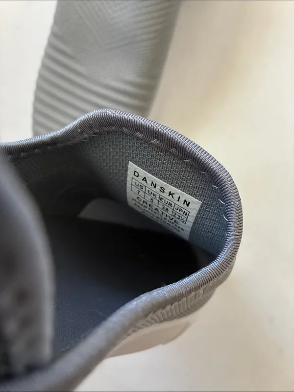Women’s Danskin Slip-On Knit Casual Shoes - Gray - Image 2
