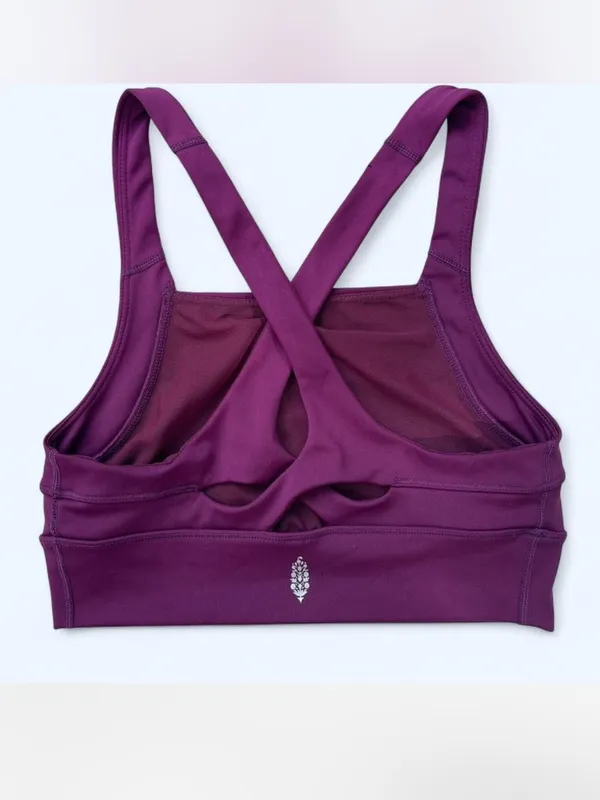 Free Movement Free People sport bra Crossback yoga Pilates gym spring outdoor S - Image 2