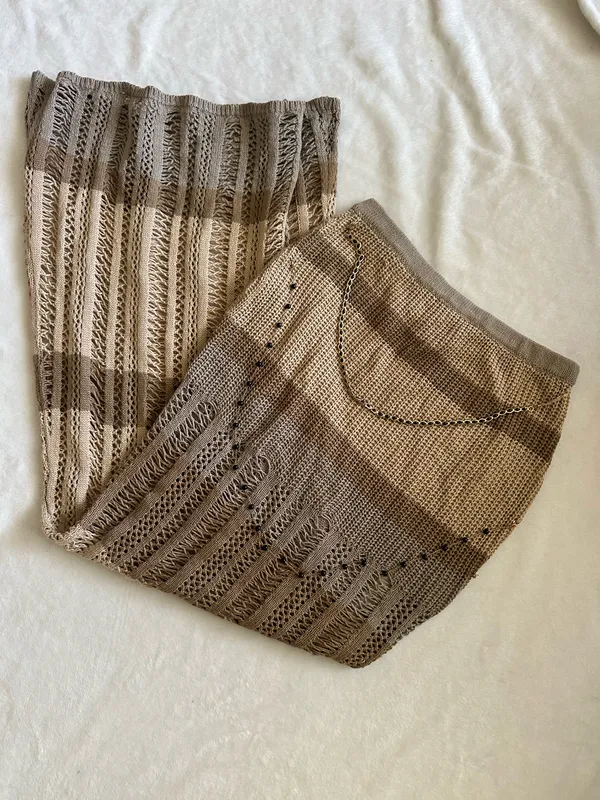 Outcast Clothing Natasha Maxi Skirt Neutral - Image 7