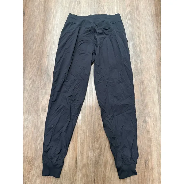 Lululemon Dance Studio Jogger 29 Black Textured Pants LW5BEHS Size 6 - Image 3