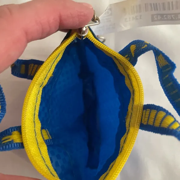 IKEA KNOLIG coin keychain. NWT Yellow - Image 2
