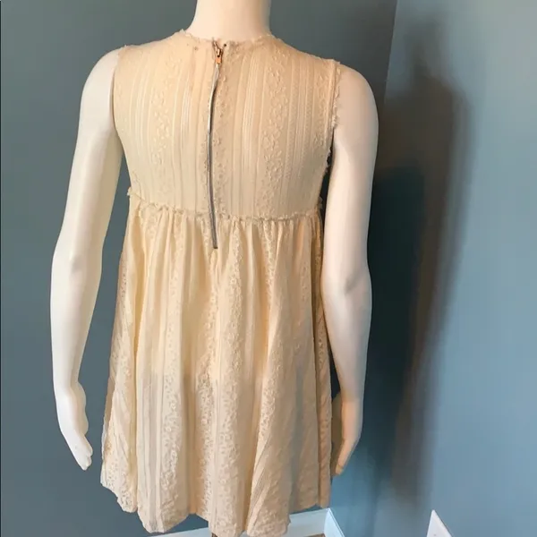 Free People Tu-Es-La Lace Sleeveless Mini Dress XS - Image 7