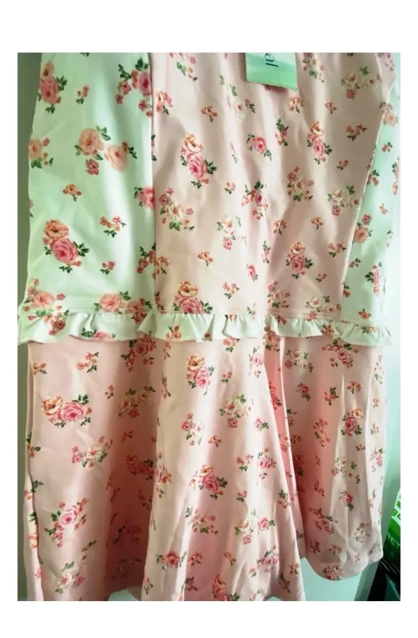 Altar'd State Pink Floral Mini Dress - Image 5