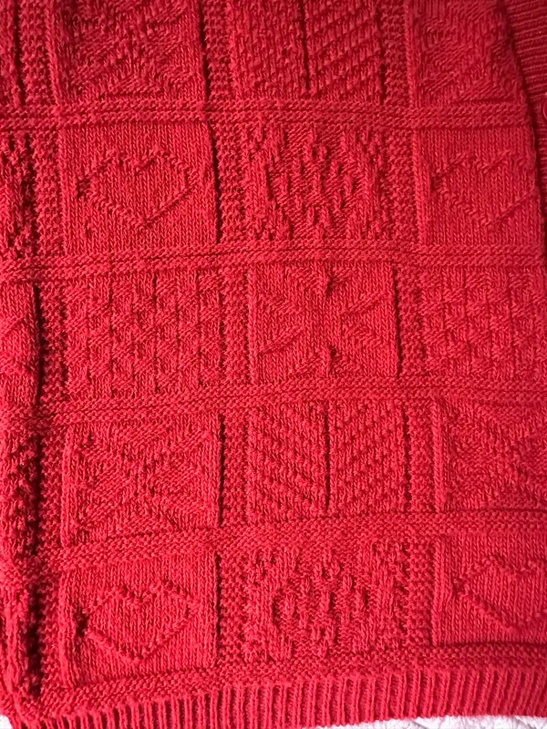 Bedford Fair Vintage 80’s Red Knit Christmas Sweater Vest - Image 6