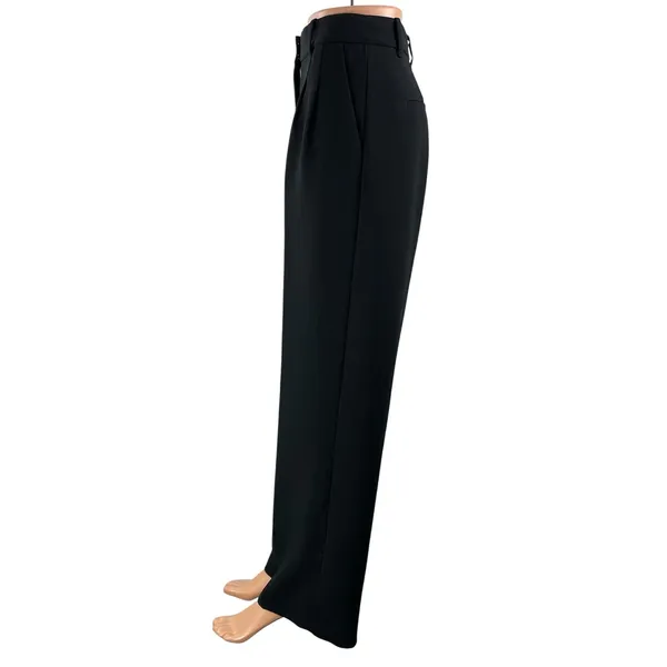 Aritzia Wilfred The Effortless High Rise Pleated Wide Leg Trouser Dress Pants S - Image 2