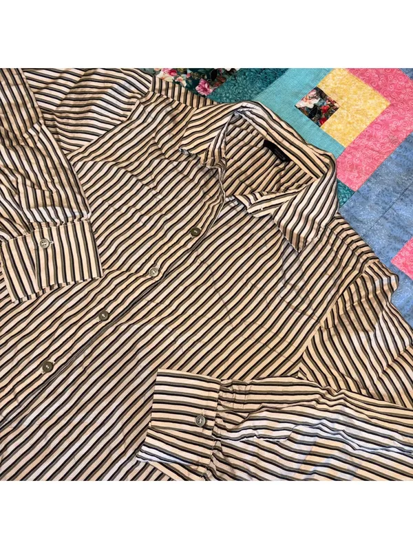 ZARA Striped $45 Woman’s XS Dress or Casual Button-Up Shirt Flow XS - Image 2