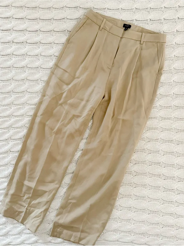 J. Crew High-Waist Wide-Leg Pants in Khaki - Image 2