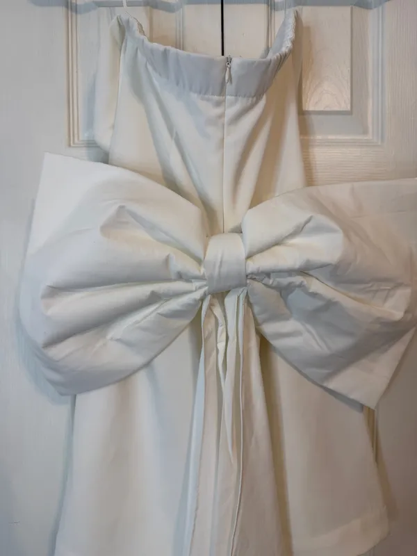 NWT Vici White Mini Bow Dress - Image 6