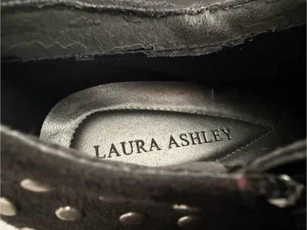 Laura Ashley Faux Suede Ankle Boots with Silver Studs Lafindon 9 Whimsigoth - Image 14