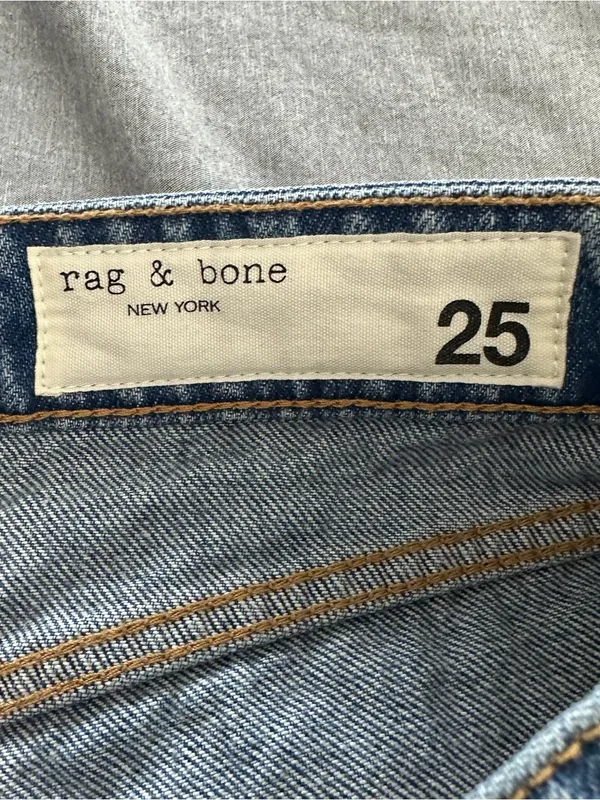 Rag & Bone Dre Low Rise Denim Size 25 Raw Hem Cutoff Shorts - Image 5
