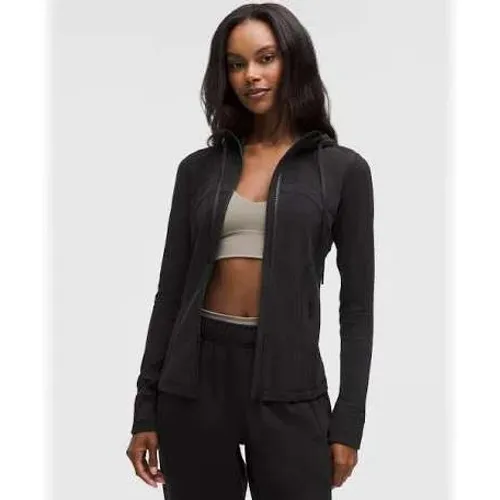 Lululemon Womens Jacket 12 Black Luon Define Full Zip Thumbholes Activewear - Image 3