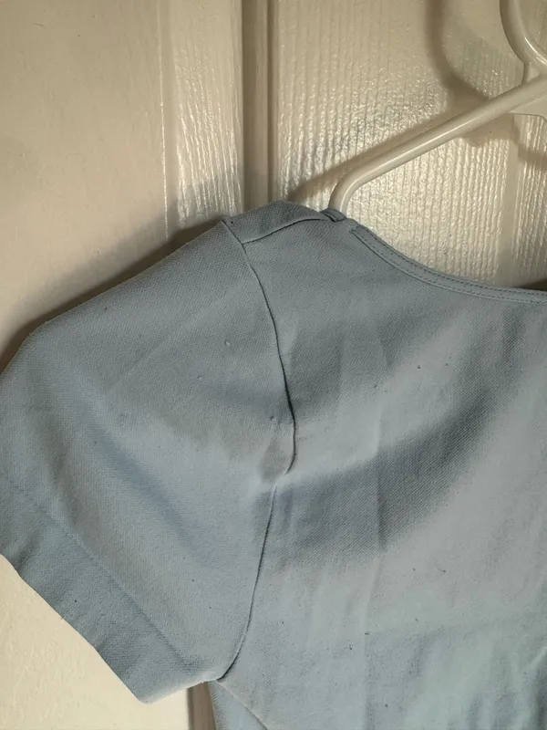 NIKIBIKI Light Blue Crop Seamless Square Neck Top - Image 5